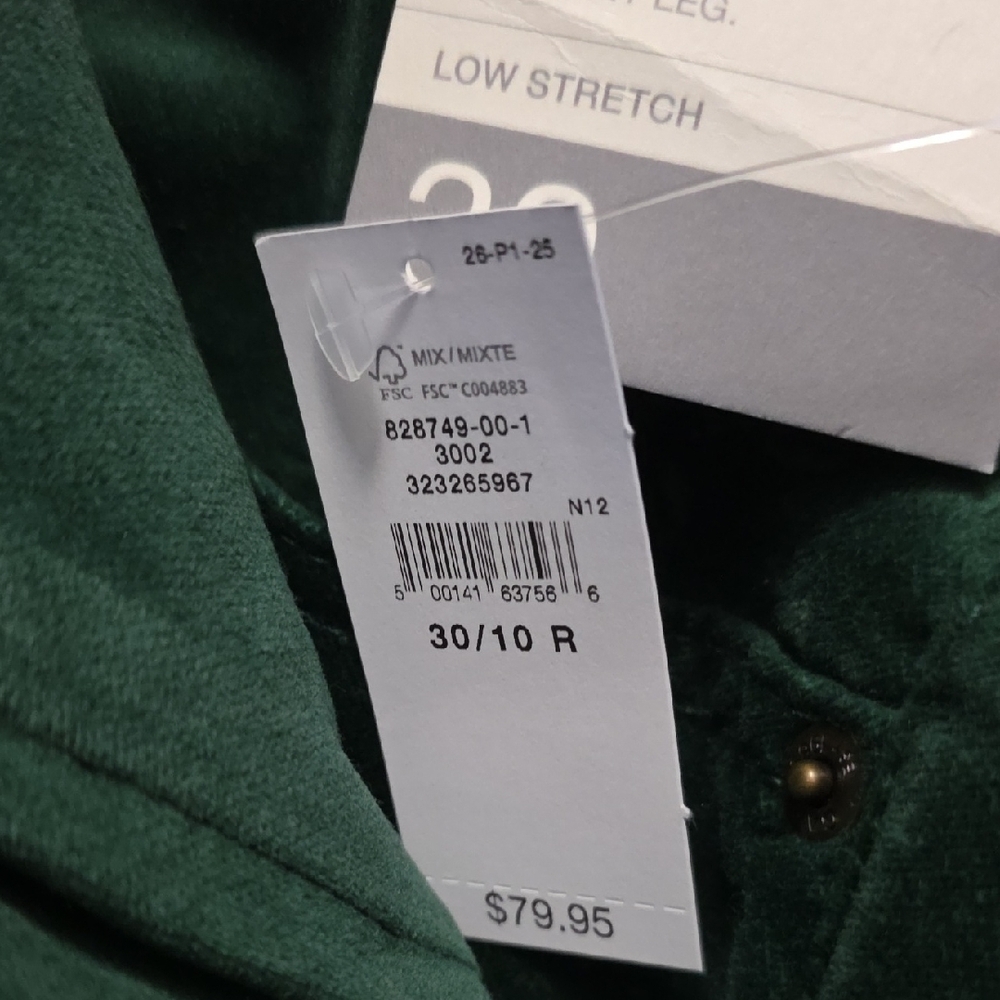 Low Rise Velvet '90s Slim Straight Pants - Picture 10 of 13